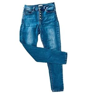 Abela Story + Co Juniors Size 9 5 Button Fly Stretch Jeans
